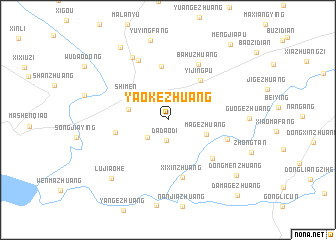 map of Yaokezhuang