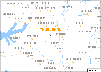 map of Yao Kouame