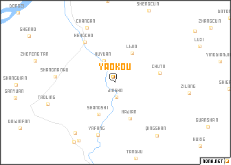 map of Yaokou