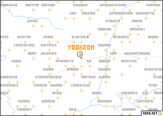 map of Yaokrom