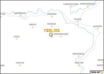 map of Yaoling