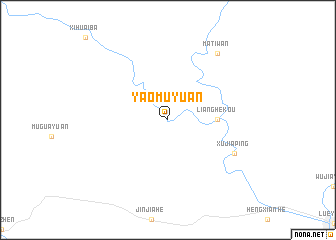 map of Yaomuyuan