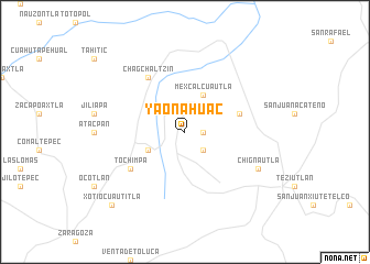 map of Yaonáhuac