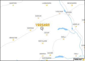 map of Yaoshan