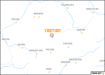 map of Yaotian
