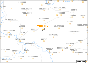 map of Yaotian