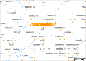 map of Yaoukranamoun