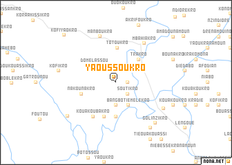map of Yaoussoukro