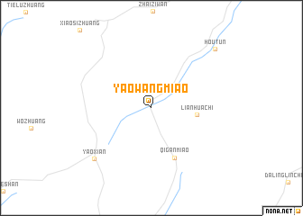 map of Yaowangmiao