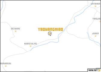 map of Yaowangmiao