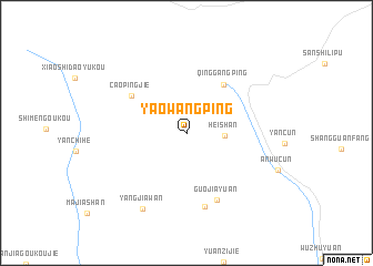 map of Yaowangping