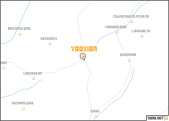 map of Yaoxian