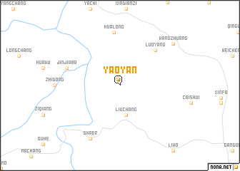 map of Yaoyan