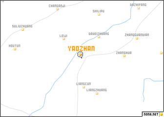 map of Yaozhan