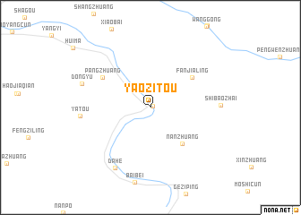 map of Yaozitou