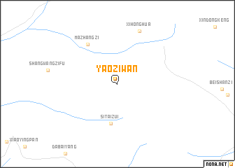 map of Yaoziwan