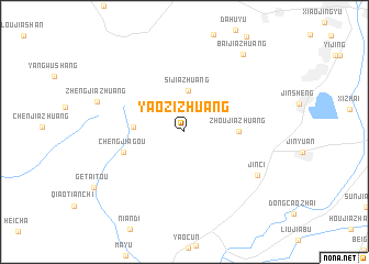 map of Yaozizhuang