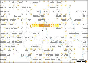 map of Yapamme Udagama