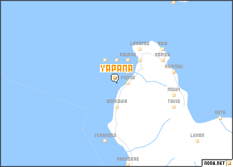 map of Yapana