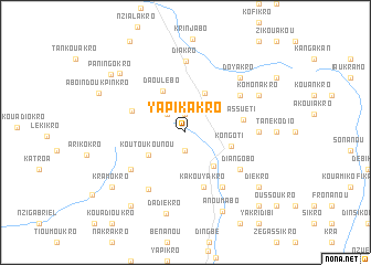 map of Yapikakro