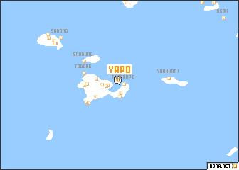 map of Yap\