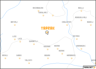 map of Yaprak