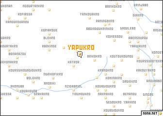 map of Yapukro