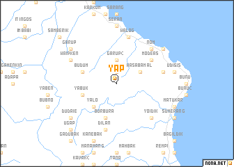 map of Yap