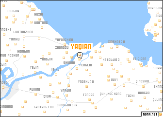 map of Yaqian