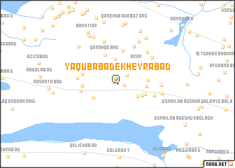 map of Ya‘qūbābād-e Kheyrābād
