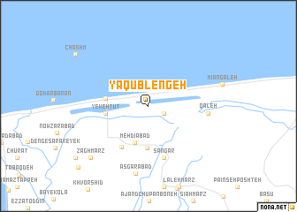 map of Ya‘qūb Lengeh