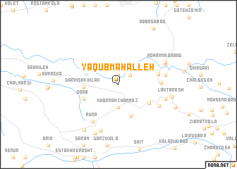 map of Ya‘qūb Maḩalleh