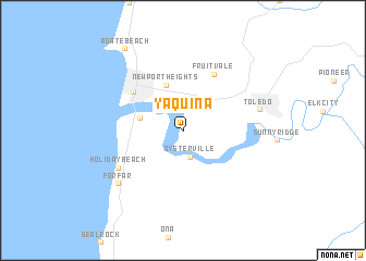 map of Yaquina