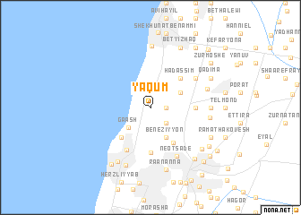map of Yaqum