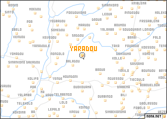 map of Yaradou