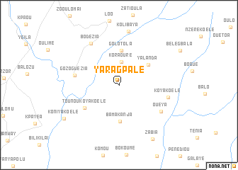 map of Yaragpalé