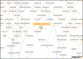 map of Yarakonko