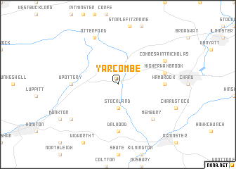 map of Yarcombe