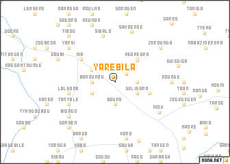 map of Yarébila