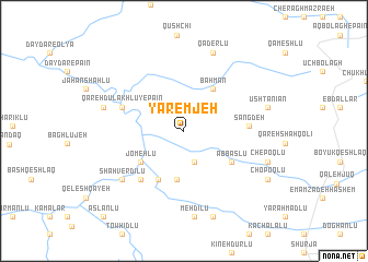 map of Yāremjeh
