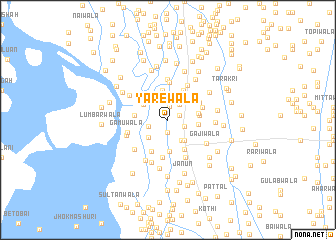map of Yārewāla