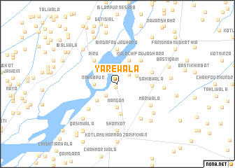 map of Yārewāla