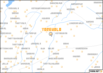 map of Yārewāla