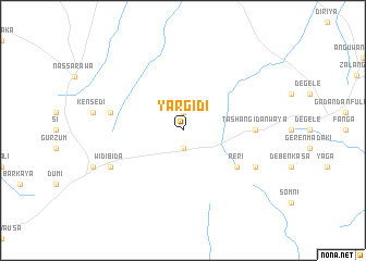 map of Yargidi