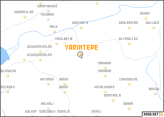map of Yarımtepe