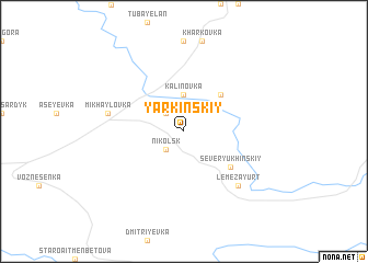 map of Yarkinskiy