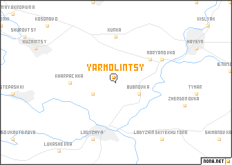 map of Yarmolintsy