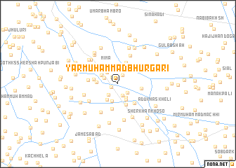 map of Yār Muhammad Bhurgari