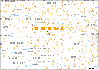 map of Yār Muhammad Hulia