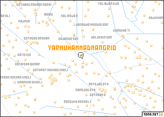 map of Yār Muhammad Mangrio